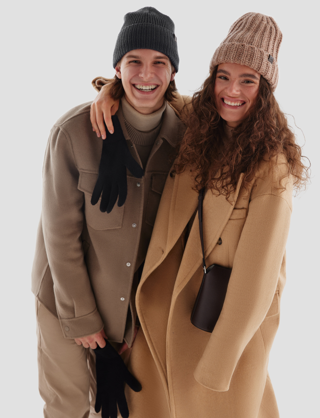 Пара в шапках ECCO